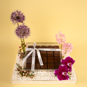 chocolate and flower combination